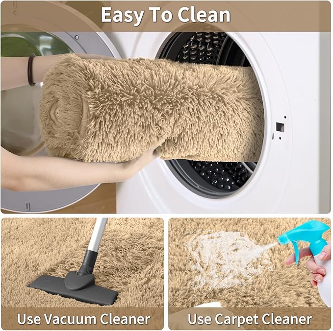 Merelax Soft Modern Indoor Large Shaggy Rug - Image 7