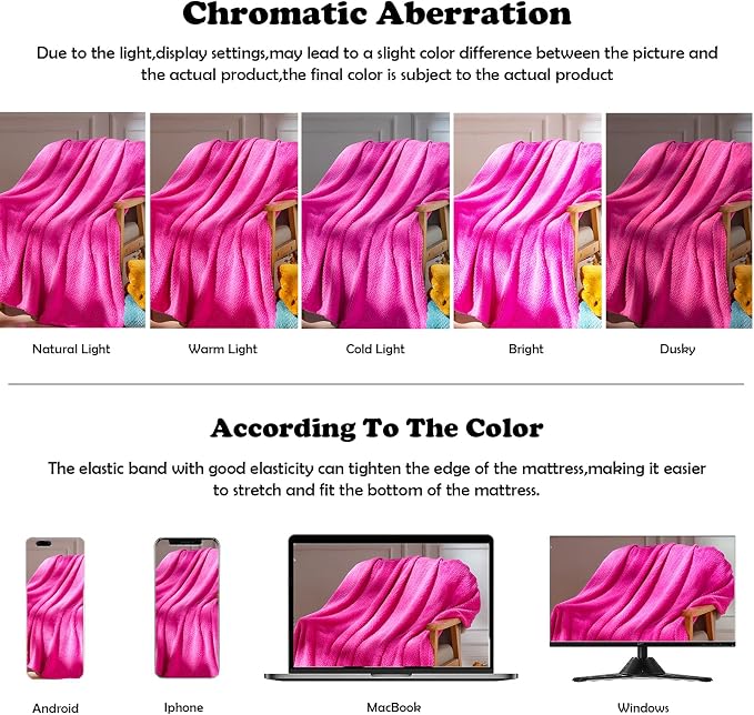 NEWCOSPLAY Super Soft Throw Blanket Hot Pink Premium Silky Flannel Fleece - Image 6
