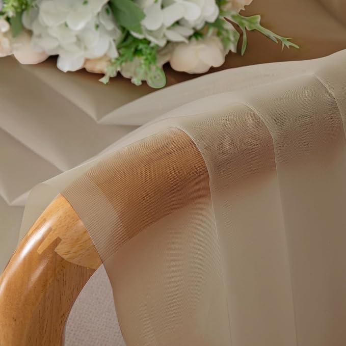 OWENIE Sheer Curtains 72 Inches Long - Image 5
