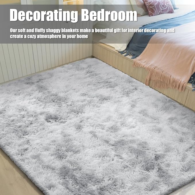 Ultra Soft Fluffy Area Rugs for Bedroom Living Room 10x14, Nursery Rug - Image 6