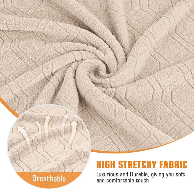 VANSOFY Recliner Chair Cover, 3-Pieces Stretch Recliner Covers - Image 3
