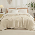 EMME Cotton Blanket Queen Size for Bed Soft Muslin Bed Blankets 90"x90" Light by EMME
