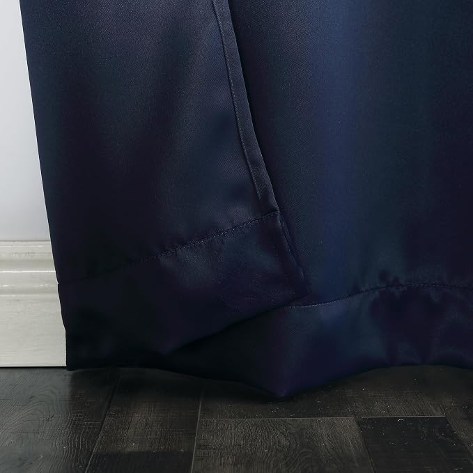 Sun Zero Easton Extra-Wide Blackout Grommet Sliding Patio Door Curtain Panel - Image 3