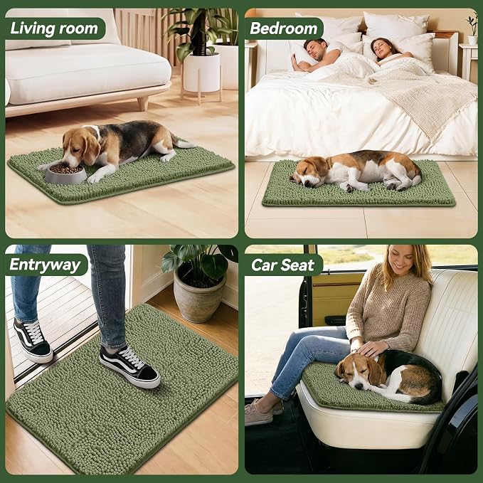 Bcoimo Super Absorbent Dog Door Mat, Pet Rugs - Image 6