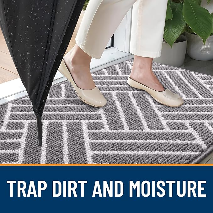 OLANLY Indoor Door Mat, 48x32 Inch, Dirt Resistant and Absorbent, Non-Slip - Image 2