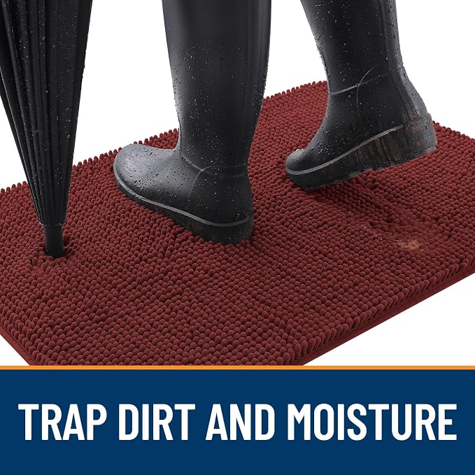OLANLY Dog Door Mat for Muddy Paws 24x16, Absorbs Moisture and Dirt, Absorbent - Image 2