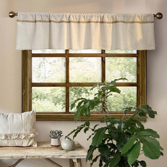 Cotton Linen Valance for Windows - Image 2