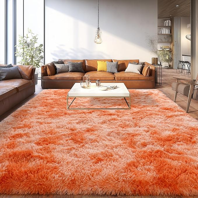 Upgrade Non-Slip Plush Rugs for Living Room, Soft Shaggy Carpets for Living Room - Image 3