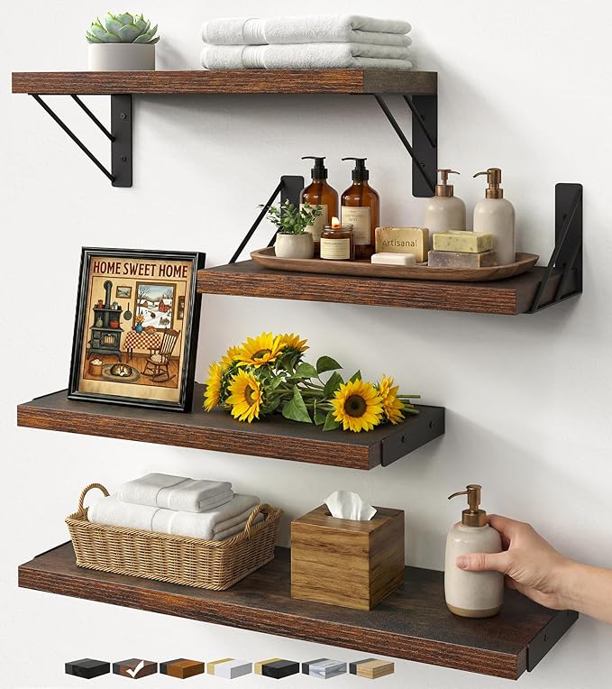 BAYKA Wall Shelves for Bedroom Decor, Floating Wall Shelves for Living Room by Bayka
