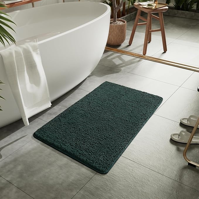 LOCHAS Luxury Bathroom Rug Shaggy Bath Mat 20 x 30 Inch, Washable Non Slip Bath - Image 3