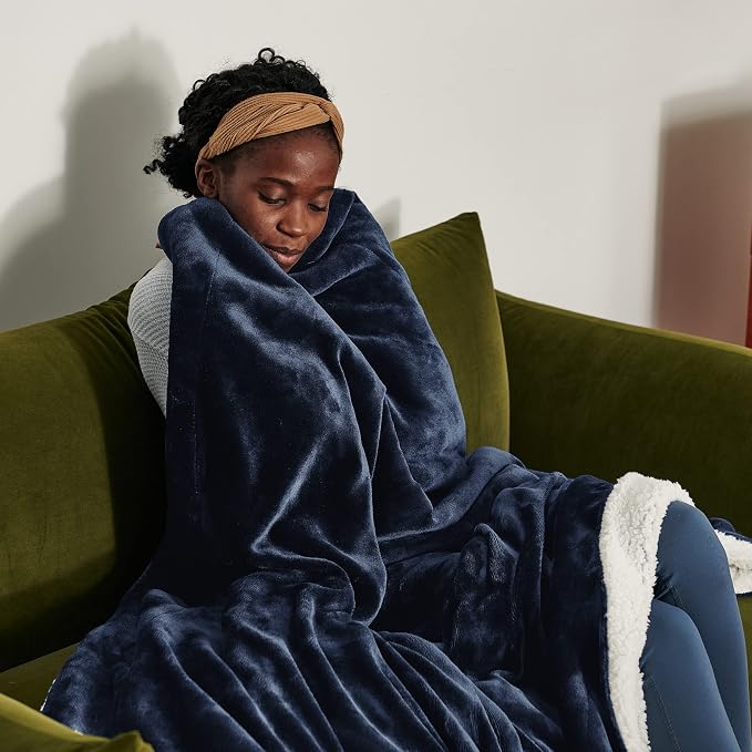 Bedsure GentleSoft Sherpa Fleece Blanket Queen Size - Image 6