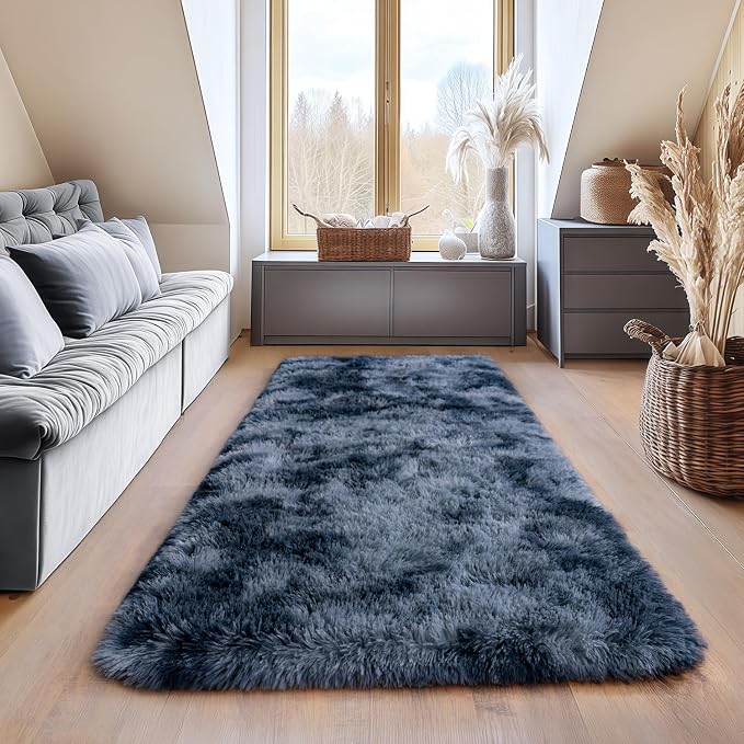 Upgrade Non-Slip Plush Rugs for Living Room, Soft Shaggy Carpets for Living Room - Image 3