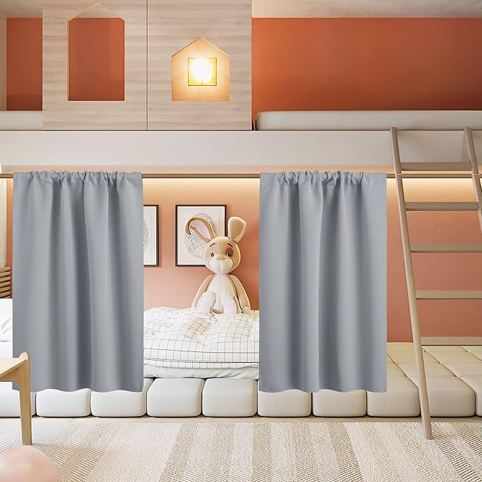 RYB HOME Blackout Curtains for Bedroom Living Room 63 inches Long, Thermal - Image 5