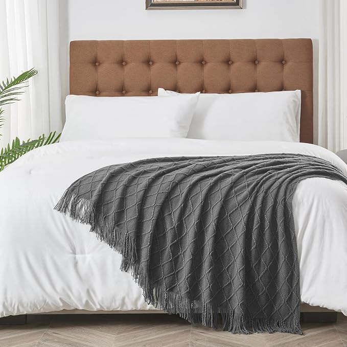 inhand Grey Throw Blanket for Couch and Bed, Soft Living Room Home Decor - Image 8