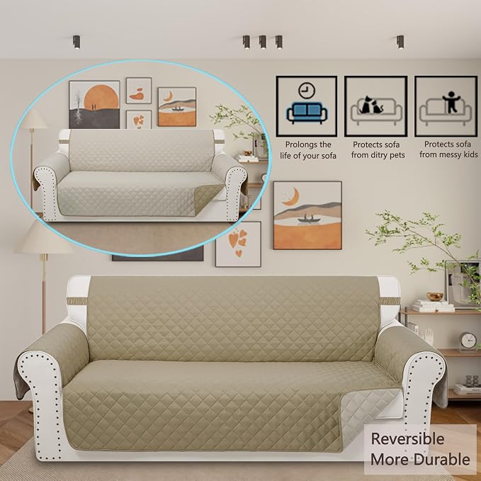 Reversible Sofa Covers Couch Cover Furniture Protector - Image 2
