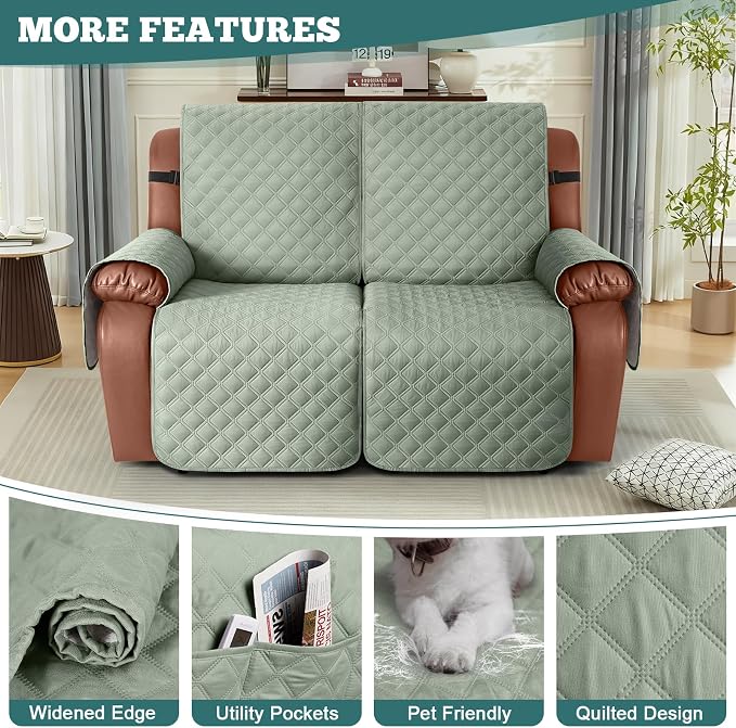 Ruaozz Waterproof Recliner Sofa Covers, 1-Piece Couch Covers - Image 5
