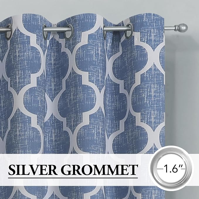 Beauoop 100% Blackout Curtains 63 Inches Long 2 Panels - Image 2