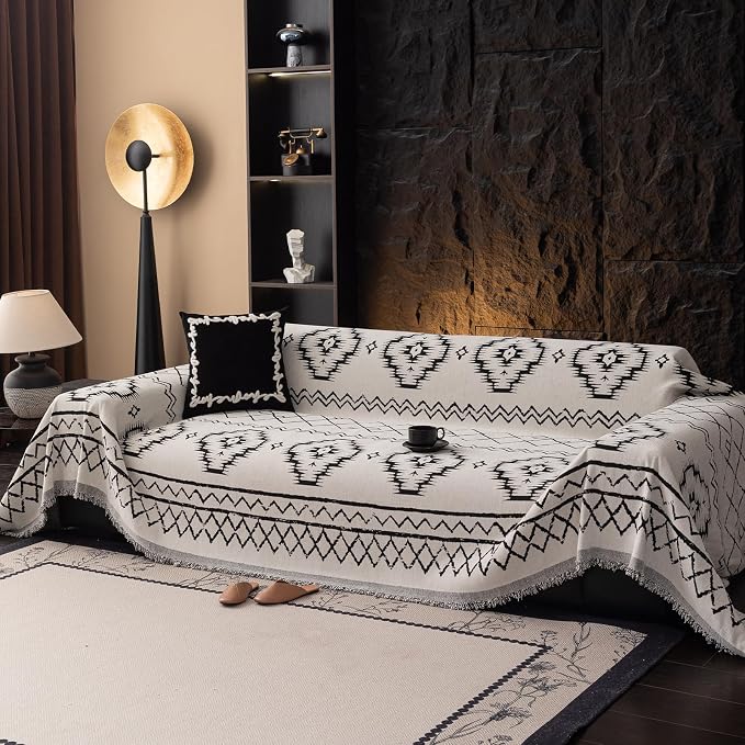 VClife Boho Aztec Couch Cover Extra Large Couch Cover - Image 2