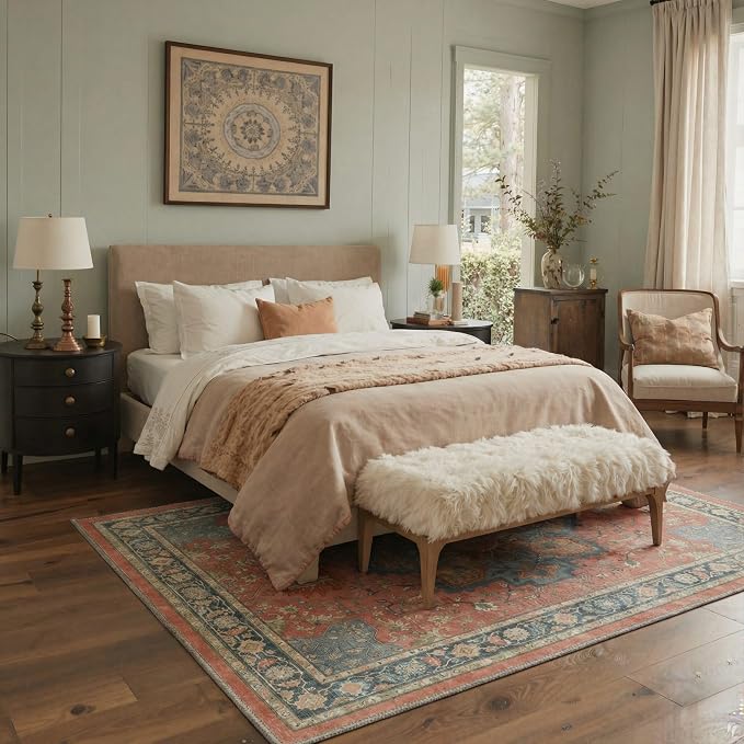GENIMO 2x5 Runner Rugs for Hallway, Machine Washable Non Slip Vintage Rugs - Image 5