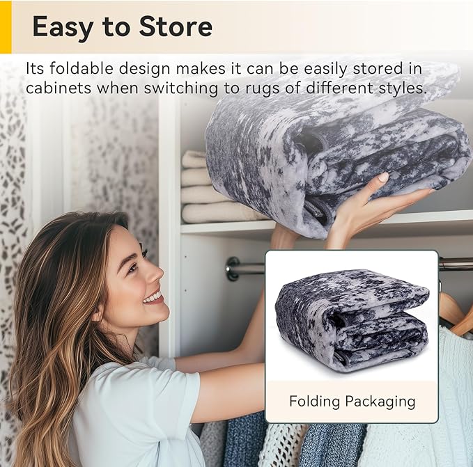 Washable Area Rugs 2'6''x10 Non-Slip Modern Abstract Soft - Image 6