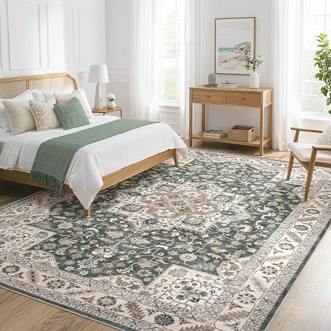 Vintage Living Room Area Rug 10x14 - Image 8