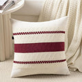 Fancy Homi Set of 1 Burgundy Boho Euro Decorative Throw Pillow Covers 26x26 Inch by Fancy+Homi
