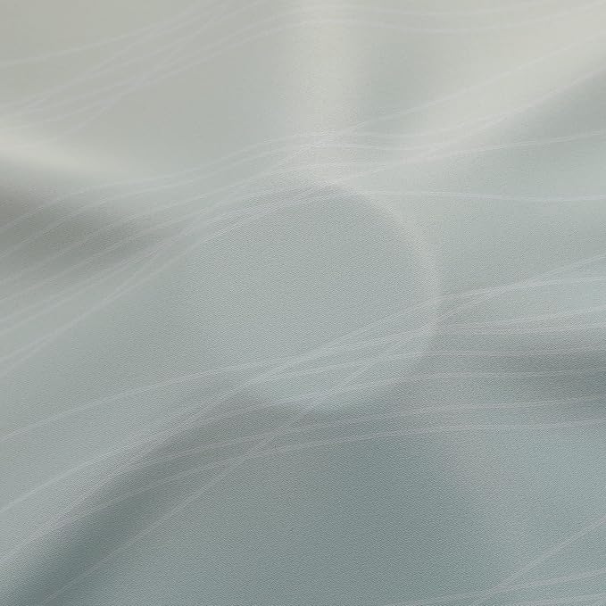 Estelar Textiler Aqua and Beige Ombre Blackout Curtains 45 Inch Length - Image 8