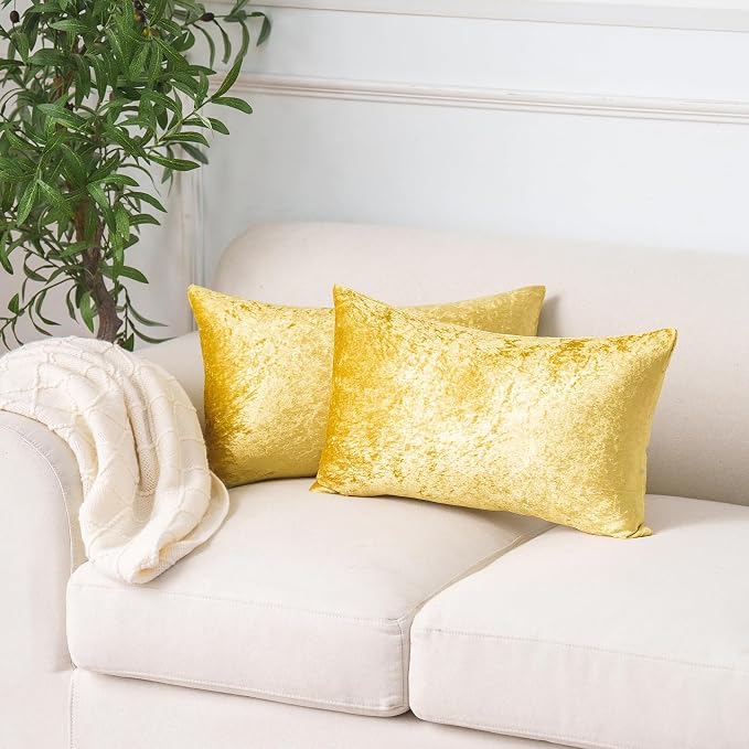 NiNi ALL Decorative Throw Pillow Covers Pack of 2, Velvet Throw Pillow Cases - Image 2