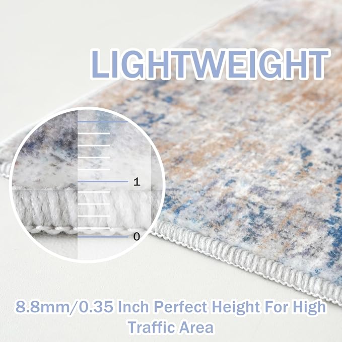 IOHOUZE Small Abstract Area Rug 2x3 Ft Entryway Rugs Washable Door Mat Indoor - Image 5
