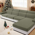 MAXIJIN Couch Cushion Covers for Sectional Sofa, Stretch Sofa Cushion Cover by MAXIJIN