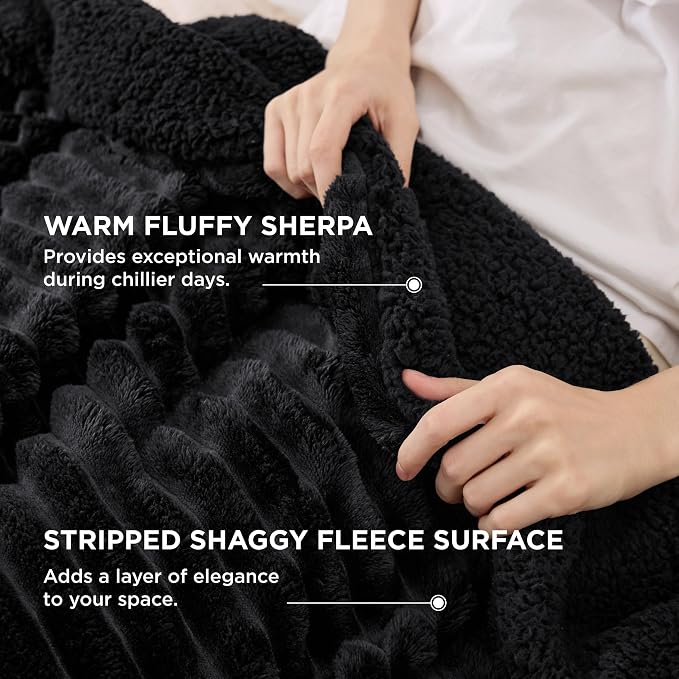 Bedsure Sherpa Blanket King Size - Image 3