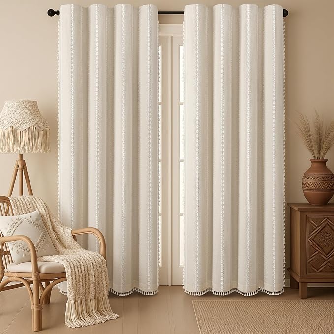 Boho Blackout Curtains 2 Panels 84 Inch - Image 2