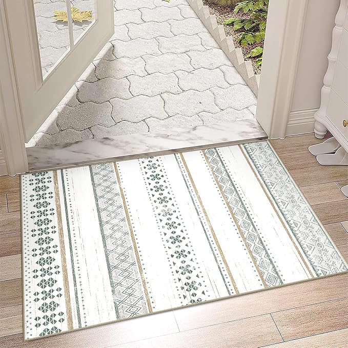 BESTSWEETIE 2x3 Area Rugs for Living Room Washable Moroccan Farmhouse Neutral by BESTSWEETIE