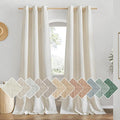 NICETOWN Natural Linen Doorway Curtains 80 inches Long, Grommet Thick Linen by NICETOWN