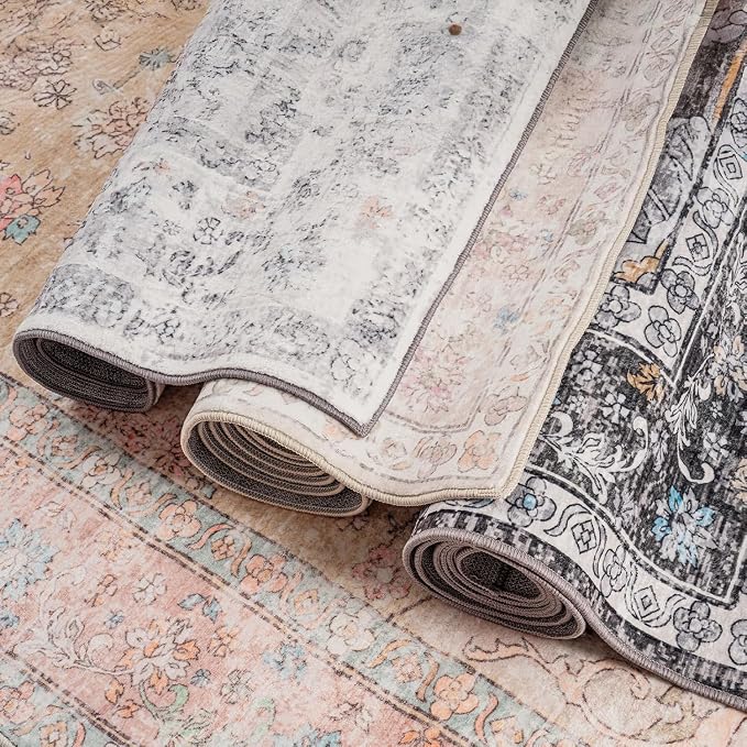 Area Rugs 5x7, Washable Black Rugs - Image 4