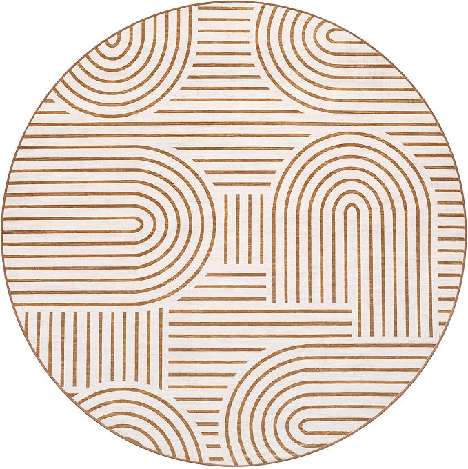 ROYHOME Washable Rug 4ft Area Rugs - Image 4