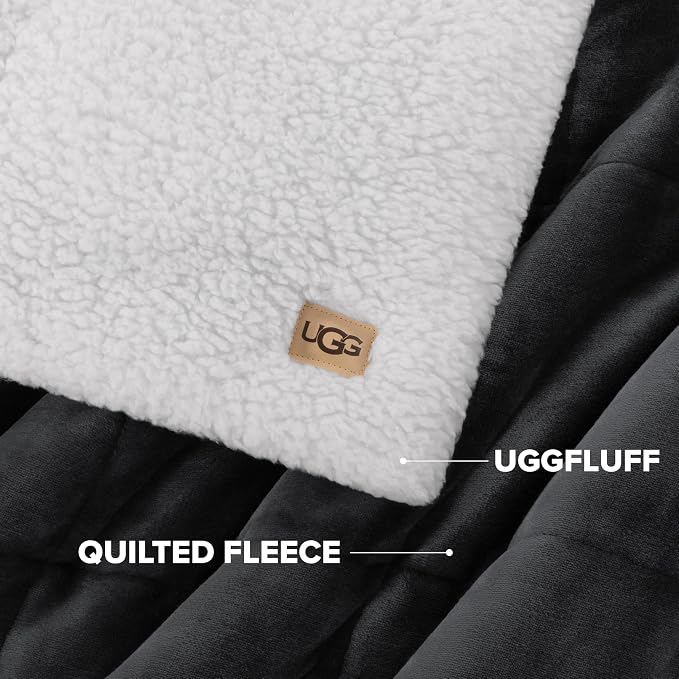 UGG Nita Throw Blanket for Bed, Soft Reversible Plush Throw for Couch and - Image 7