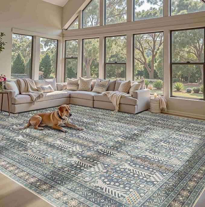 Rugxara 9x12 Washable Area Rugs - Image 4