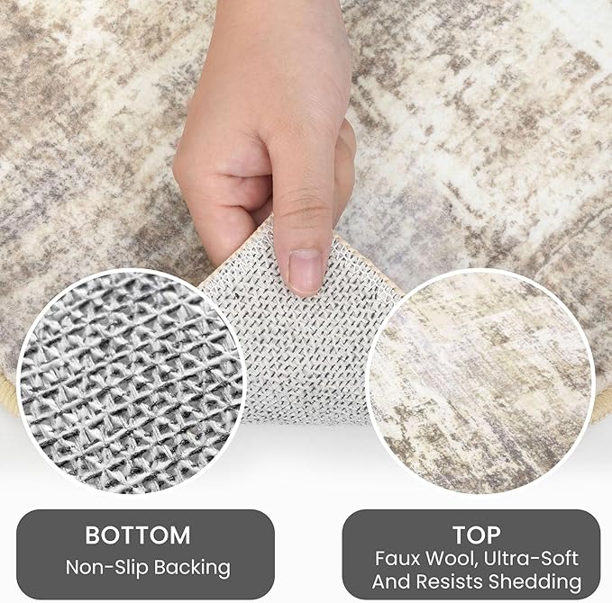 IOHOUZE Small Abstract Area Rug 2x3 Ft Entryway Rugs Washable Door Mat Indoor - Image 4