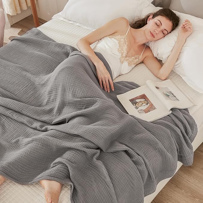 EMME Cotton Muslin Blanket King Size - Image 2