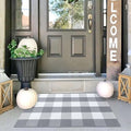 IOHOUZE Buffalo Plaid Checkered Rug 2x3 Ft Front Door Mats, Washable Area Rugs by iOhouze