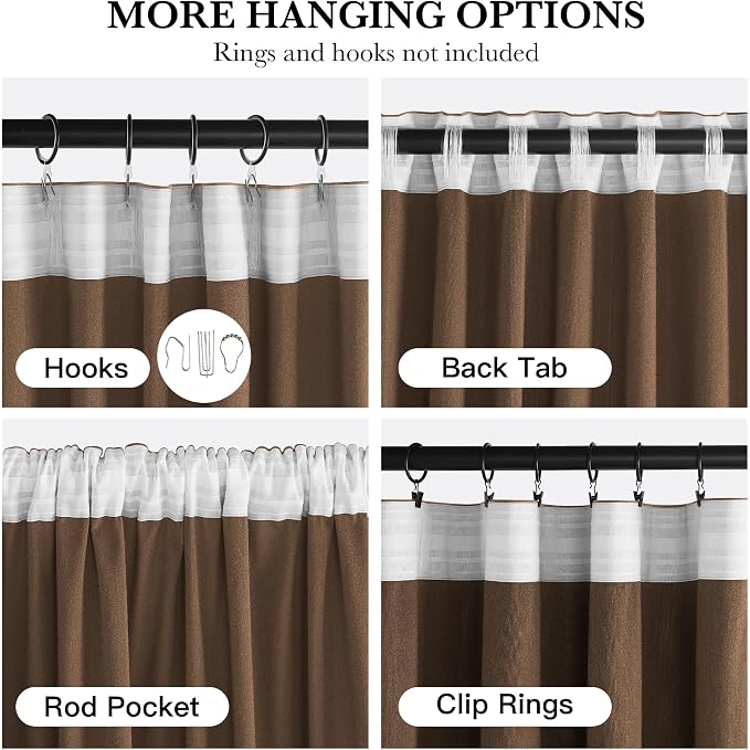 NICETOWN Bronze Velvet Curtains 84 inch Length - Image 5