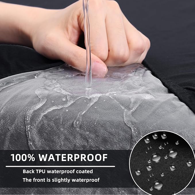 hyha Waterproof Couch Cushion Covers, Stretch Sofa Couch Seat Slipcover - Image 3