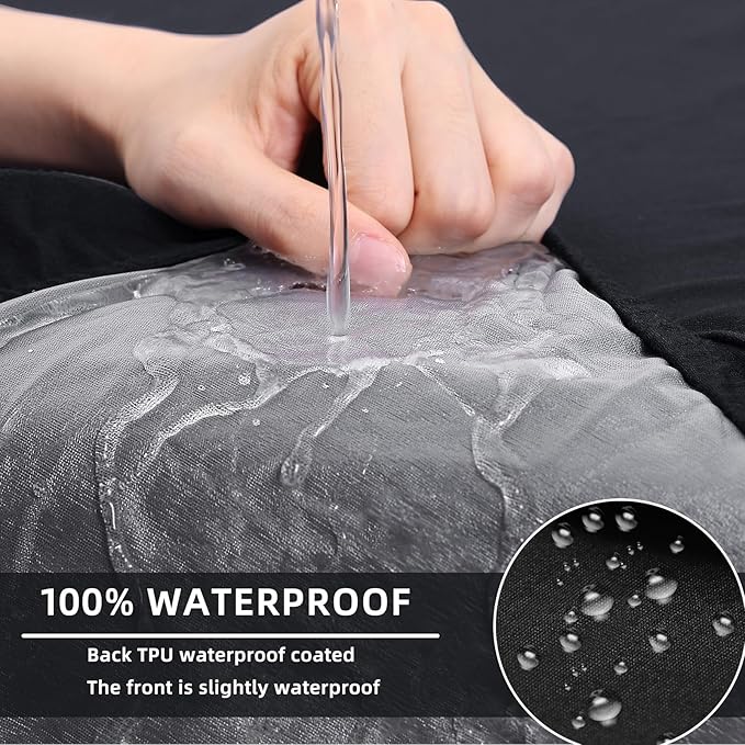 hyha Waterproof Couch Cushion Covers, Stretch Sofa Couch Seat Slipcover - Image 3