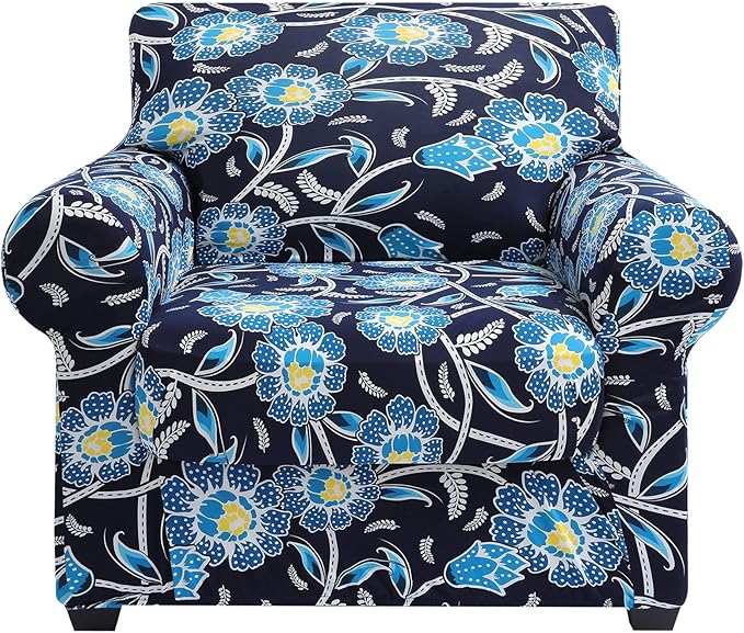 hyha Couch Covers, Chair/Sofa Covers, Floral Pattern, 2 Pieces, Armchair by hyha