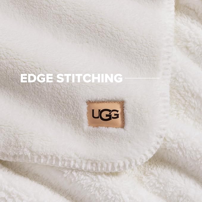 UGG Whitecap Full/Queen Blanket, Fleece Fluffy Blanket - Image 5