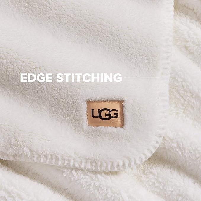 UGG Whitecap Twin Blanket, Soft Cozy Fleece Blanket - Image 5