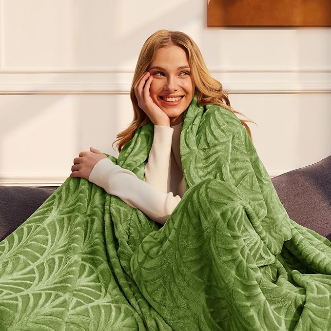 Whale Flotilla Flannel Fleece Throw Blanket - Image 3