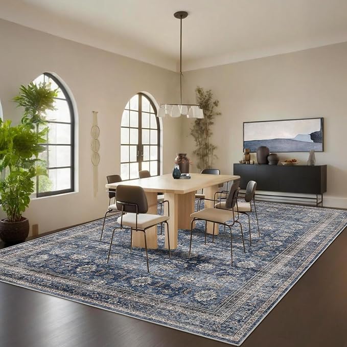 GarveeHome Washable Rugs 8x10 Soft Non Slip Vintage Area Rugs - Image 3