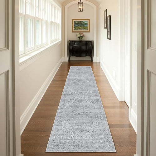 2x12 Runner Rug for Hallways Non-Slip Long Rug Runners, Boho Vintage Washable by Unknown